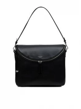 Image of Radley Crown Hill Medium Zip Top Shoulder Bag - Black
