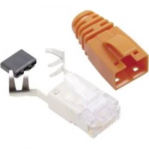 Image of BEL Stewart Connectors SS39ORE SS39ORE RJ45 Connector CAT 6 8P8C RJ45 Plug straight Orange