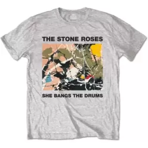 Image of The Stone Roses - She Bangs The Drums Mens X-Large T-Shirt - Grey