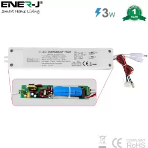 Image of 6W to 70W Plug and Play 5W Emergency Battery Kit for LED Panels 6W to 70W