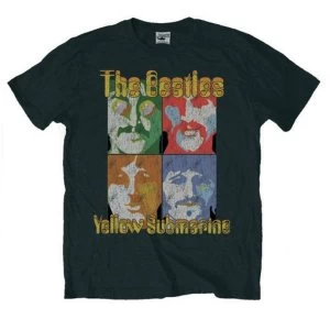 Image of The Beatles - Yellow Submarine Sea of Science Unisex Medium T-Shirt - Black