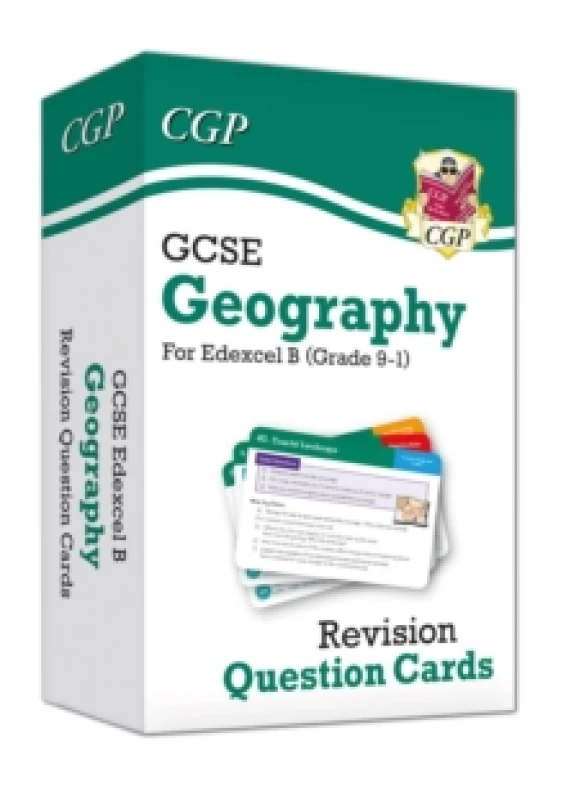 Image of CGP Books GCSE Geography Edexcel B Revision Question Cards Hardback Book Multi