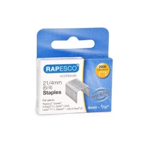 Image of Rapesco 21/4mm Galvanised Staples Box of 2000