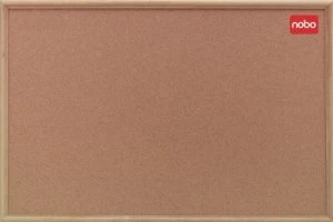 Image of Nobo Cork Noticeboard Oak Framed 600x450mm