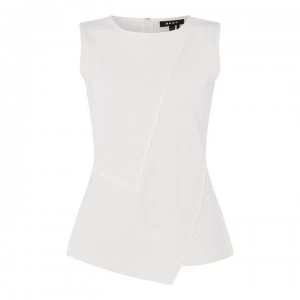Image of DKNY Crew Neck Wrap Top - Ivory