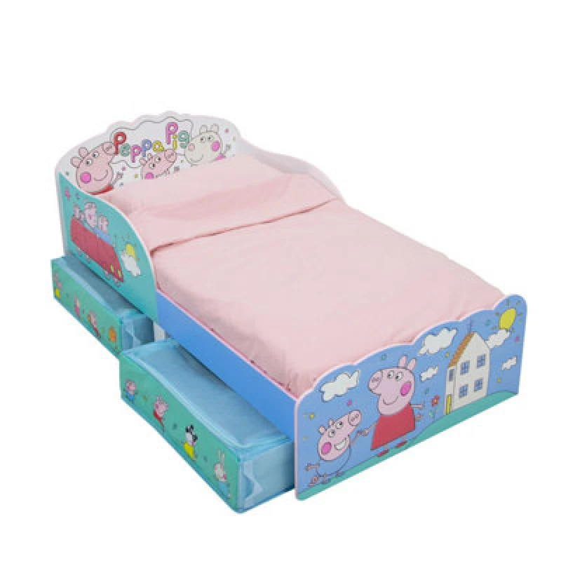 Image of Peppa Pig Playful Toddler Bed With Storage