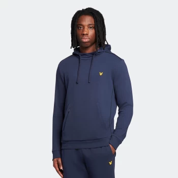 Image of Mens Hoodie with Contrast Piping - Navy - XXL