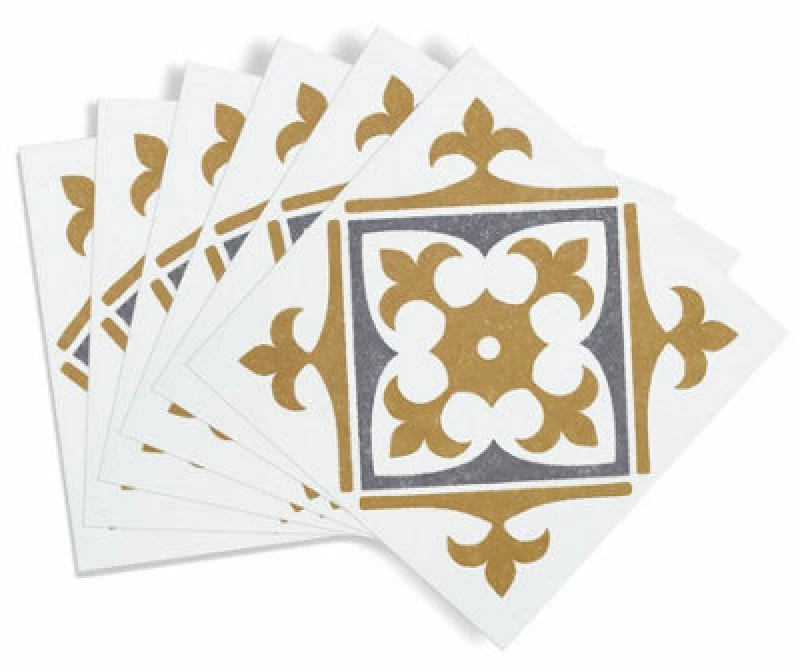 Image of D-C-Fix - Self Adhesive Wall Tile Nadia Gold - 15Cm X 15Cm / Pack Of 6