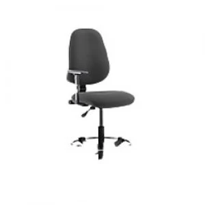 Image of Task Office Chair Eclipse I Lever Charcoal Fabric With Height Adjustable Arms And Hi Rise Draughtsman Kit