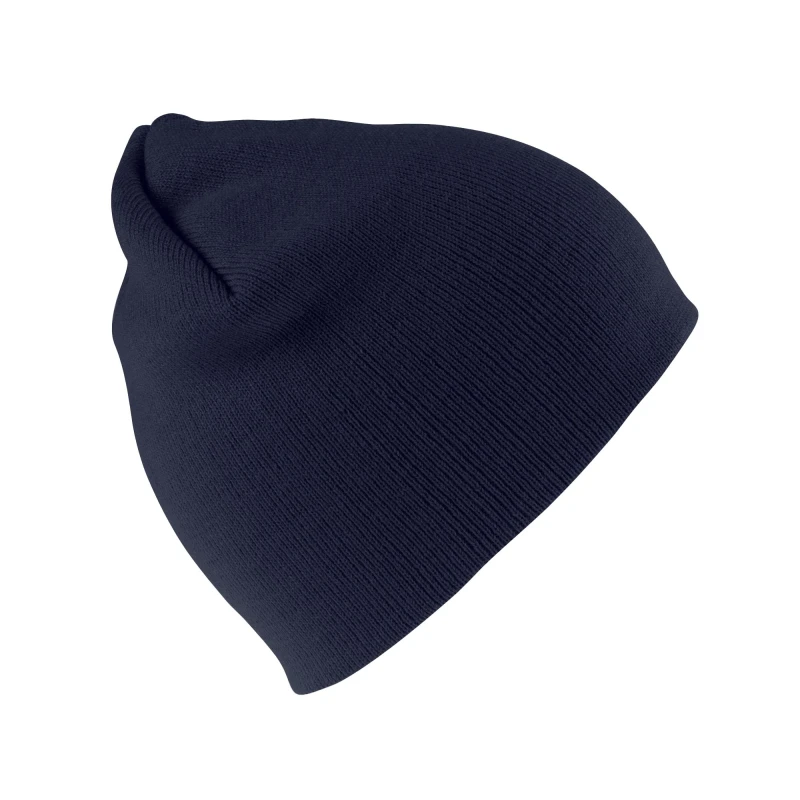 Image of Result Result Men Acrylic Soft Touch Beanie in Navy Navy One Size Male 5063527386298