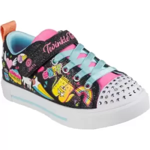 Image of Skechers Girls Twinkle Sparks Bff Magic Light Up Plimsolls UK Size 13 (EU 32)