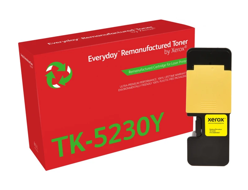 Image of Xerox Everyday Yellow Remanufactured Toner by Xerox compatible with Kyocera TK-5230Y, Standard capacity 006R04807