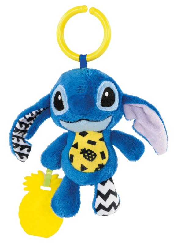 Image of Clementoni Stitch Soft Rattle Travel Plush One Colour W3LVZ Unisex