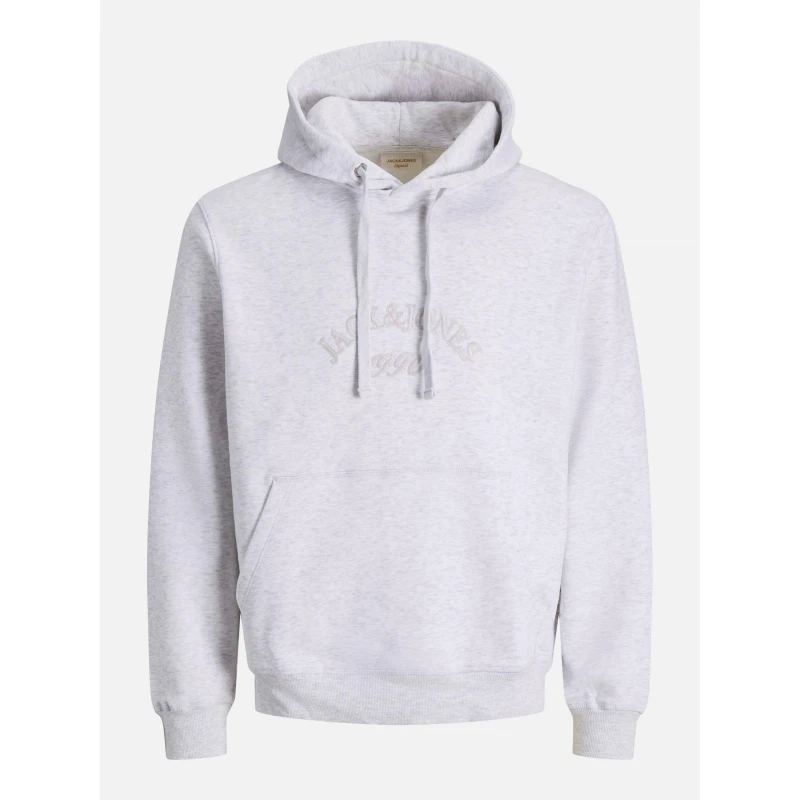 Image of Jack and Jones Mens Pull Over Hoodie Bright White JJ male S