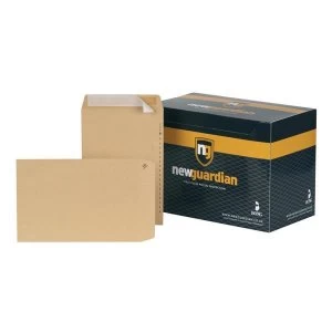 Image of New Guardian No. 68 Heavyweight Pocket Peel and Seal Envelopes 130gsm Manilla Pack of 250