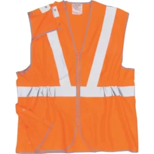 Image of Hi-vis Vest, Orange, for the Rail Industry (M)
