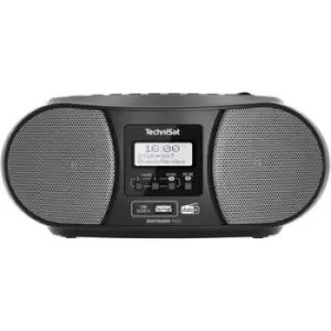 Image of TechniSat DIGITRADIO 1990 Radio CD player DAB+, FM AUX, Bluetooth, CD, USB Battery charger, Alarm clock Black