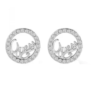Image of Ladies Guess Guess Authentics Silver Earrings