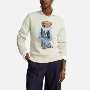 Image of Polo Ralph Lauren Bear Cotton Jumper - M