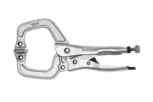 Image of Teng Tools 406-6SP 6" C Clamp Self-Locking Pliers Locking/Swivel Pads