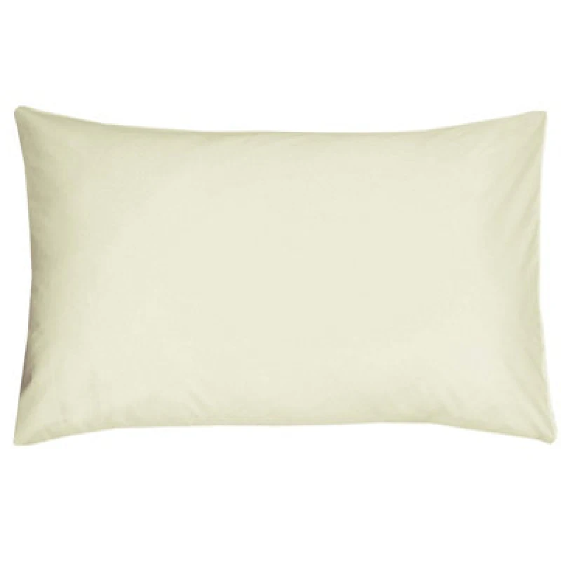 Image of Smart Living Smart Living Polycotton Bed Linen Luxury Fitted Bedsheet or Pillowcase Non Iron in Ivory Size: Standard Pillow Case Ivory Standard Pill