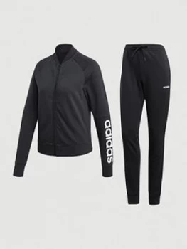 Image of Adidas Linear Cotton Mark Tracksuit