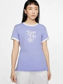 Image of Nike Nsw Ringer Retro T-Shirt - Lilac