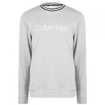 Image of Calvin Klein Simple Logo Sweatshirt - Grey 080
