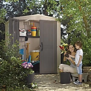 Image of Keter Plastic Factor Shed - 6 x 6 ft