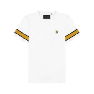 Image of Lyle and Scott Rib Insert T Shirt - White
