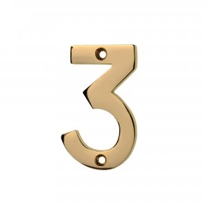 Image of Wickes Door Number 3 - Brass