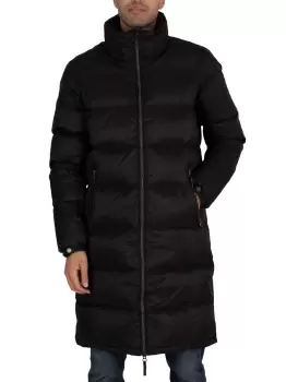 Image of Longline Code Down Puffer Jacket