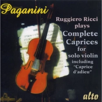 Image of Ruggiero Ricci - Ruggiero Ricci Plays Complete Caprices for Solo Violin CD