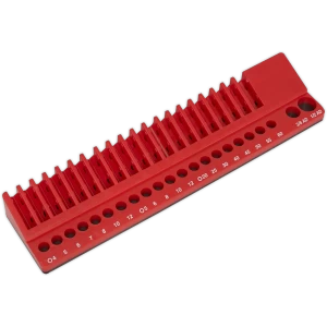 Image of Sealey Magnetic 10mm Hex Shank Screwdriver Bit Storage Rack