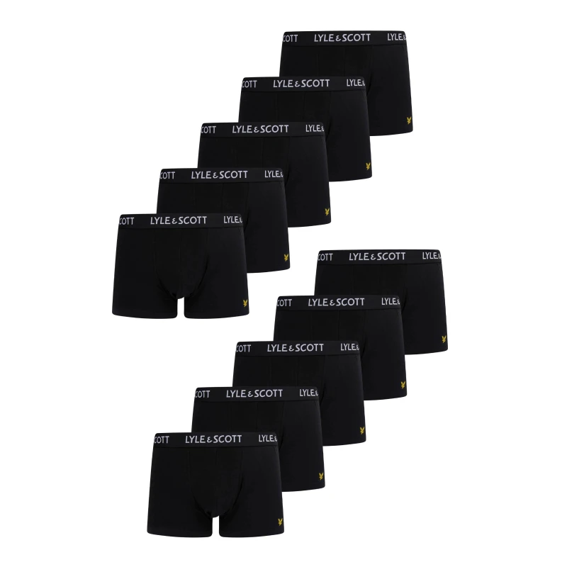 Image of Lyle and Scott Mens Trunk Clothing Core Black male Small