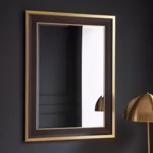 Image of Charleston Rectangle Mirror 111x80cm Black