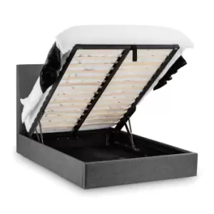 Image of Sorrento Upholstered Ottoman Bed Grey