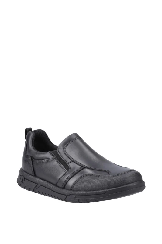 Image of Hush Puppies Mens Sergio Shoe in Black Size: 2 Black Male 2
