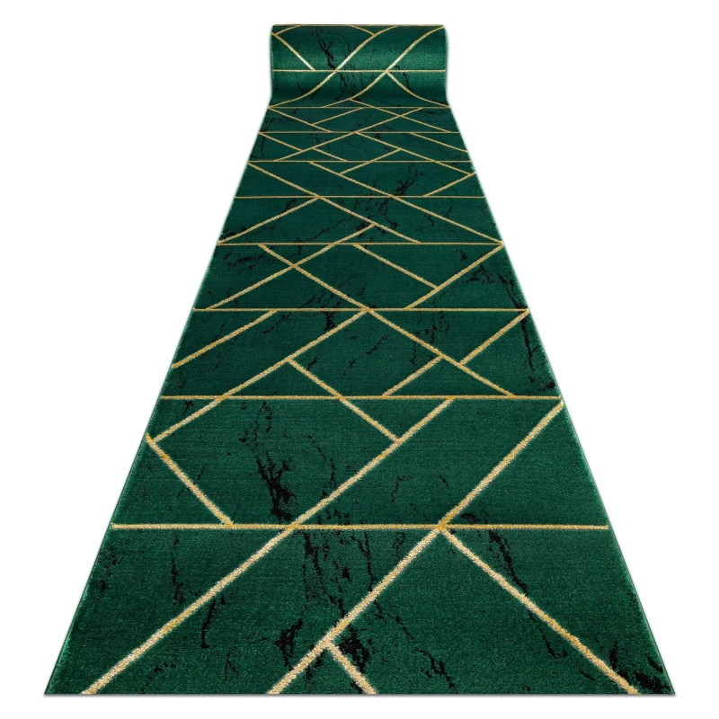 Image of RugsX Exclusive Emerald Runner in Green Size: 80cm x 130cm Green Unisex 80cm x 130 cm