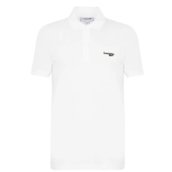 Image of Lacoste Script Polo Shirt - White