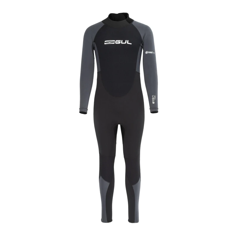 Image of Gul Contour Full Length 3.2mm Wetsuit Mens Black/Grey male XS