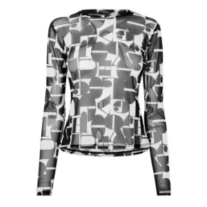 Image of Hugo Diraline Mesh Top - Multi