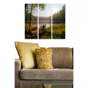 Image of MDF275119325 Multicolor Decorative MDF Painting (3 Pieces)