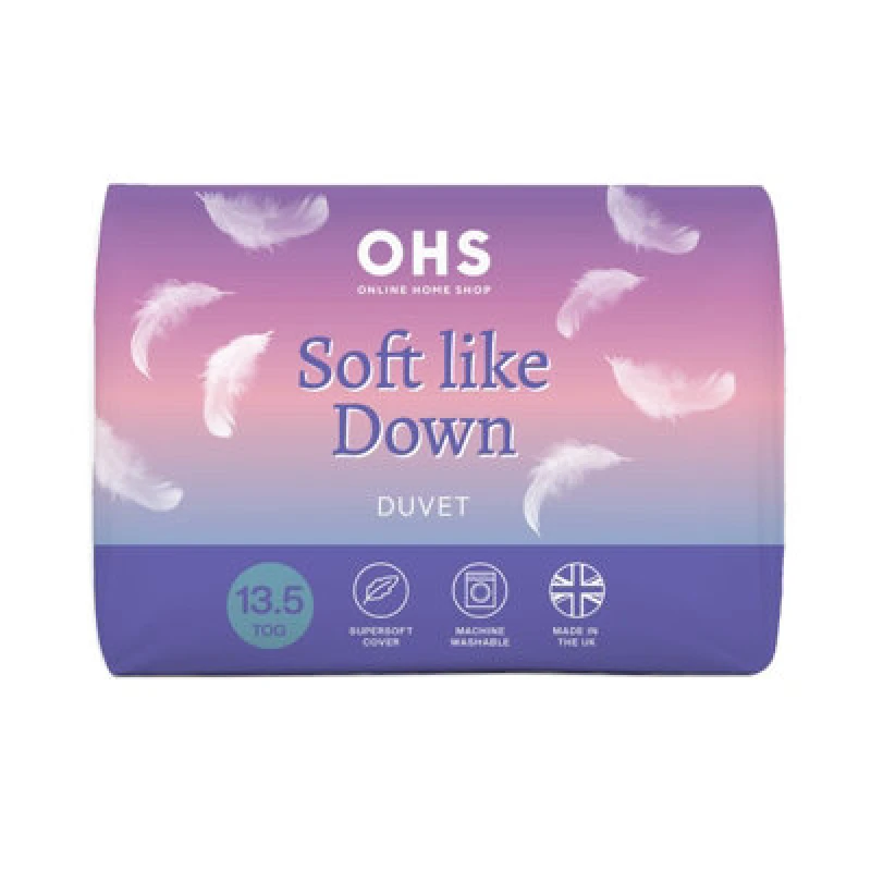 Image of OHS OHS Anti Allergy 13.5 TOG Duvet Quilt Soft Filled Bedding in White Size: Super King White Super King Unisex 5027434212583