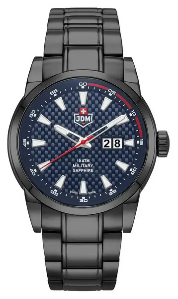 Image of JDM Military JDM-WG013-06 Foxtrot (45mm) Blue Dial / Black Watch