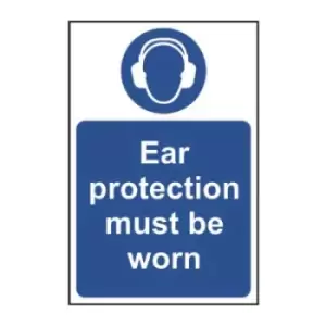 Image of Ear Protection Must Be Worn Sign - SAV (400 x 600mm)