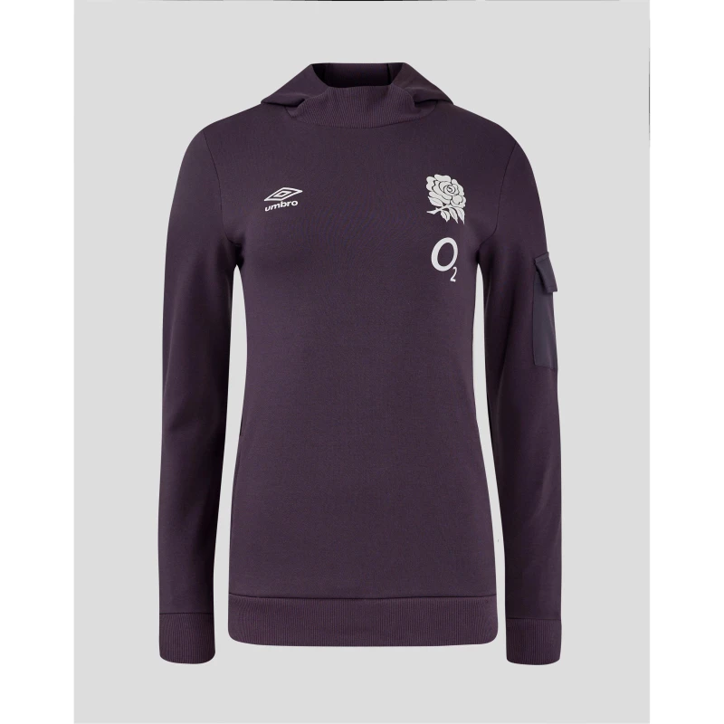 Image of Umbro England Rugby Hoodie 2024 Adults - Purple Purple S