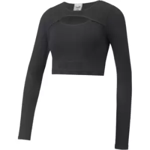Image of Puma Formknit Long Sleeve Top Womens - Black