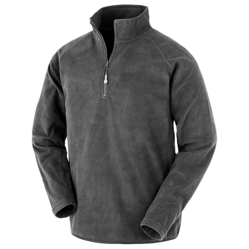 Image of Result Result Men Micro Zip Neck Fleece in Grey Size: Small Grey S Male 5059699660175