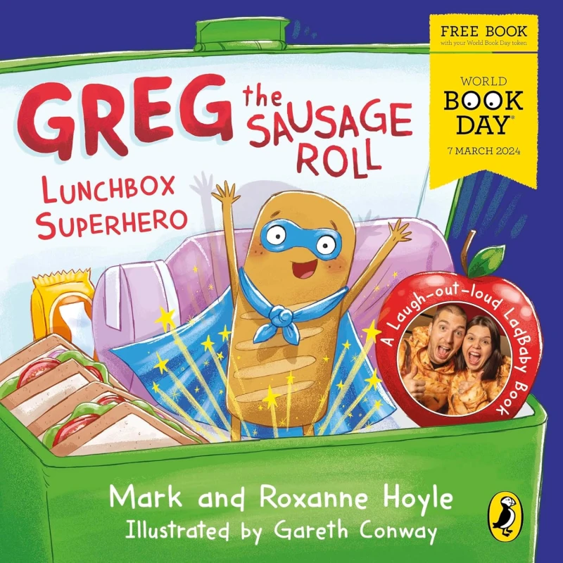 Image of Greg the Sausage Roll: Lunchbox Superhero by Mark Hoyle A World Book Day 2024 mini book Paperback Mark Hoyle Books